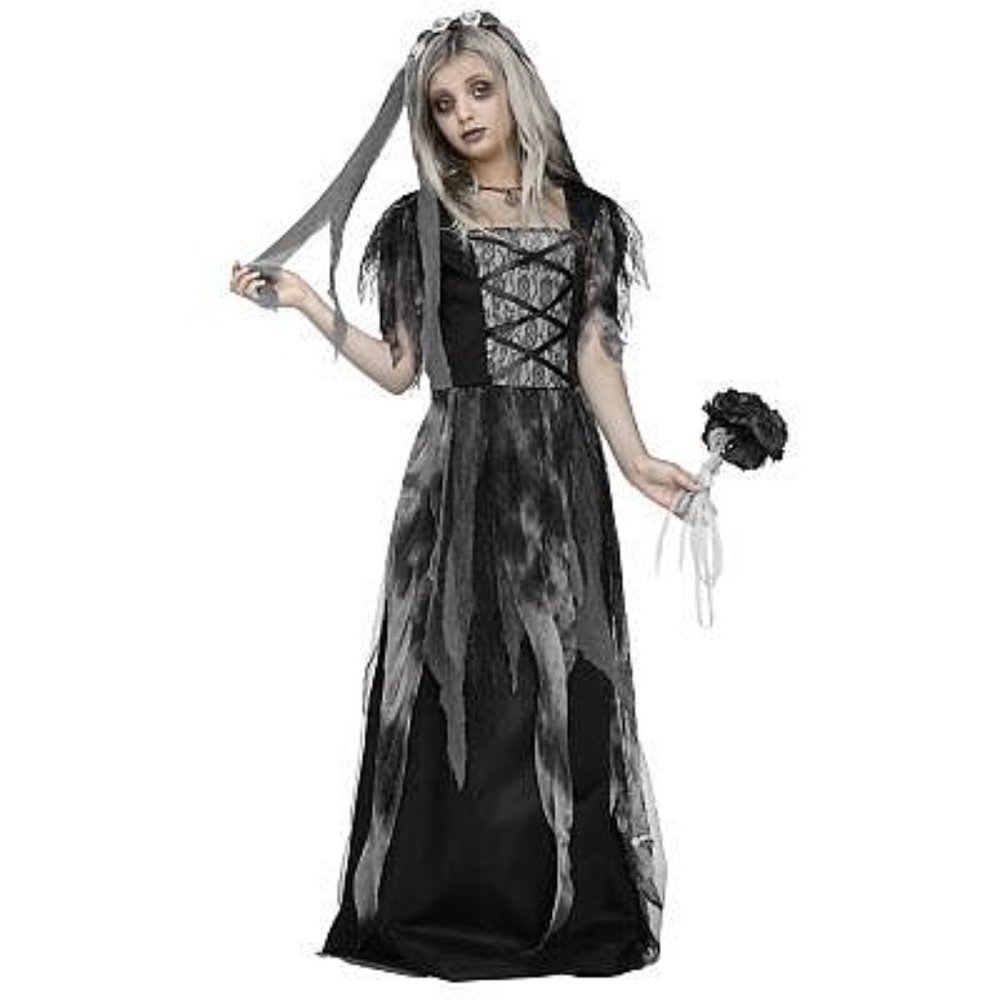 Fun World Girl's Cemetery Bride Costume 14-16 XL